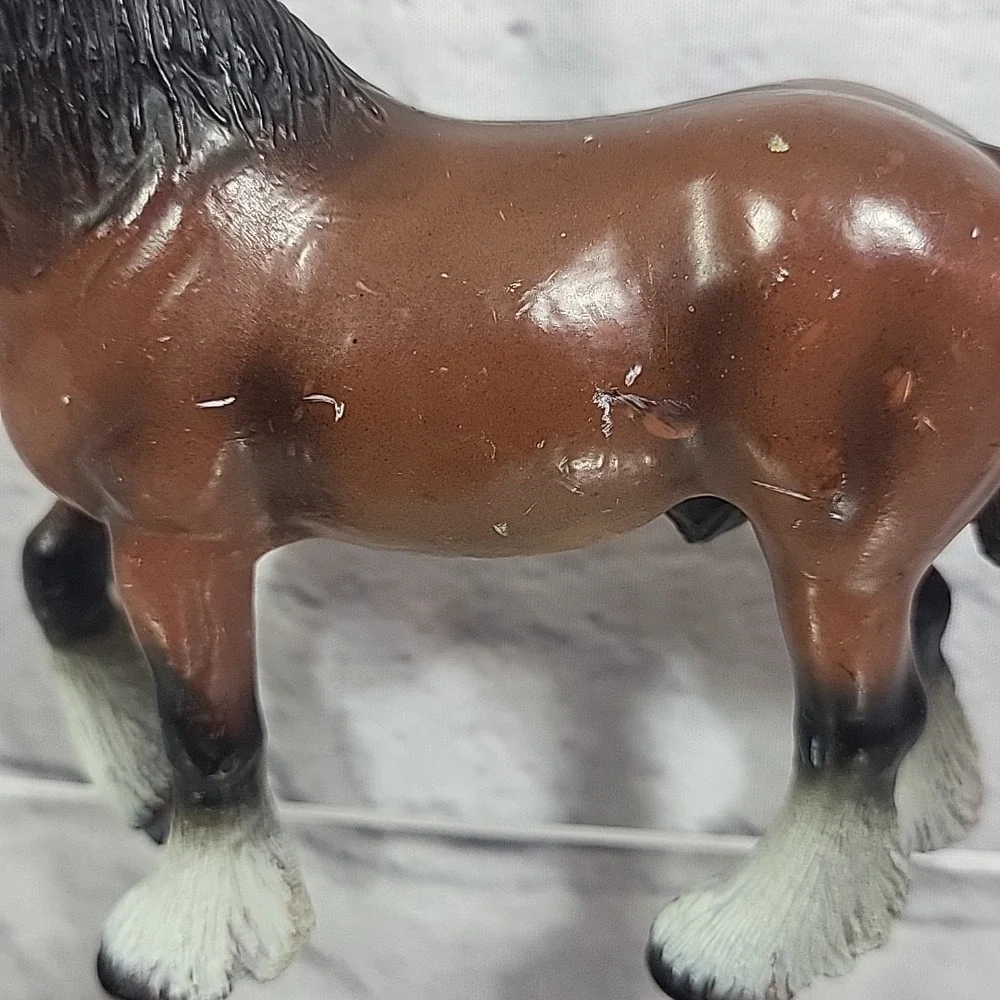 Schleich‎ Clydesdale Horses Figures Lot Realistic Gelding W/ Twin Foal Colts
